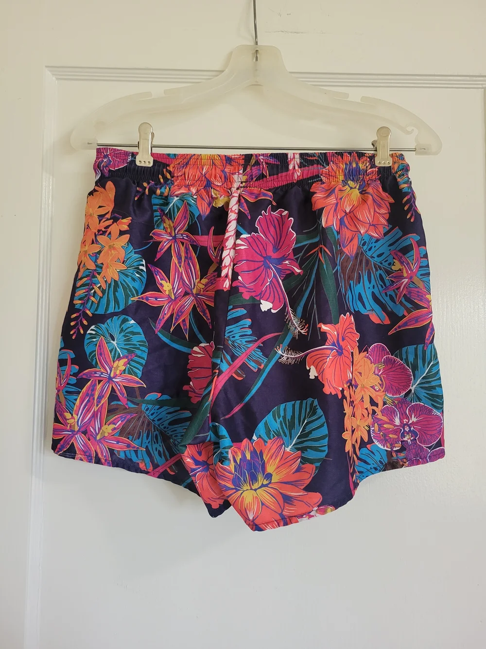 Vibrant Tropical Mens Topman Floral Swim Trunks
